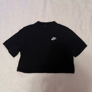 Nike Black Cropped Shirt